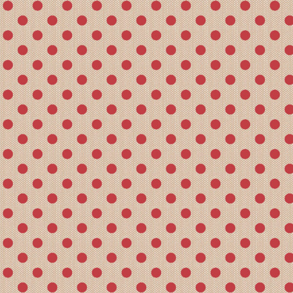 Tilda Fabrics Creating Memories Winter Reds and Greens 160085 Polkadot Red