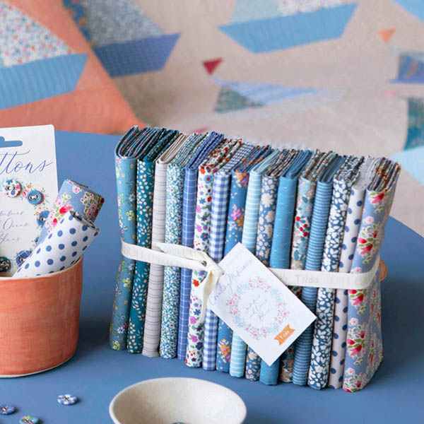 Tilda Fabrics Creating Memories Summer and Ocean Blues Fat Eight Pakket