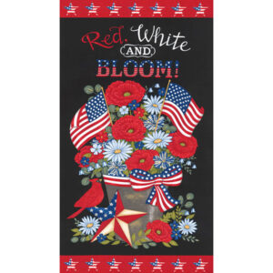 Moda Deb Strain Red White and Bloom 56118 14 panel