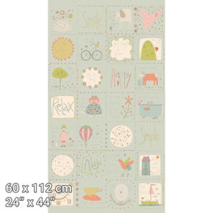 Hatched and Patched Anni Downs Simply Be panel 3326 blauw