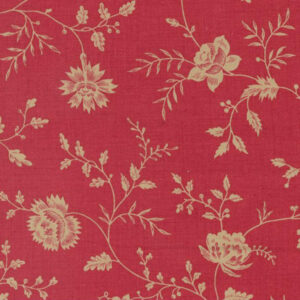 Moda French General Rouenneries Trois Rouge 13962 14 Etonnante Florals Toile