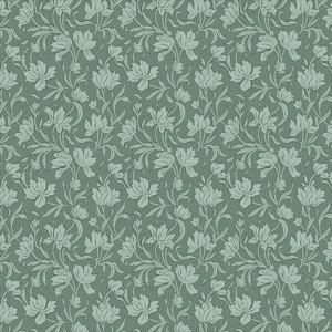 Liberty London Craft Garden 01667456C Craft Blooms Teal stof om te Quilten