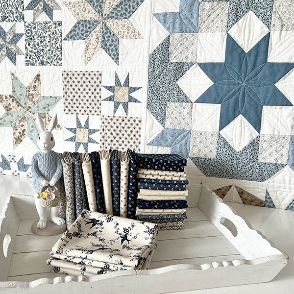 Moda Kansas Troubles Quilters Bluebirds Nest Fat Eight Pakket