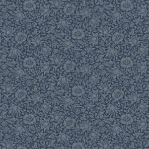 Free Spirit William Morris & Co Buttermere PWWM048 Navy Stof om te Quilten