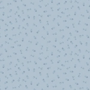 Makower Petit Fleur Sprig Blue 187 T Stof om te Quilten