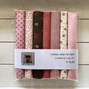 Cadeau zakje Fat Eight Pakket Rood roze bruin