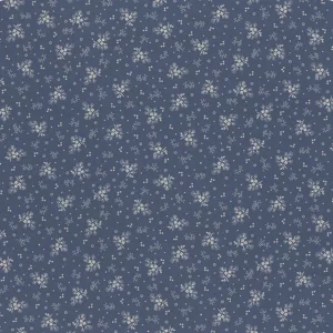 Marcus Fabrics Paula Barnes Indigo Schoolhouse R221699D Blue Stof om te Quilten
