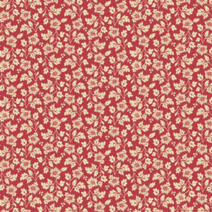 Marcus Fabrics Sew'n Wild Oaks Timeless Stitches Floral R602017D Red Stof om te Quilten