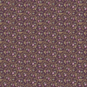 Andover Renee Nanneman Autumn Bouquet Twining Purple 10176 P Stof om te Quilten