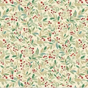 Makower Adorn Holly Cream 214 Q