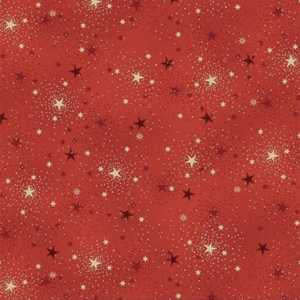 Makower Adorn Sparkle Red 216 R5 Stof om te Quilten