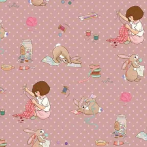 Michael Miller belle & Bo Out to Play Crafternoon DDC12785 Blush Let's sew