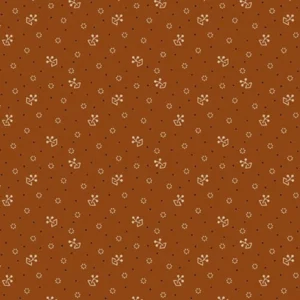 Andover Jo Morton Trunk Treasures Sprout Brick 5609 O Quiltstof Patchworkstof