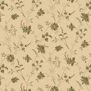 Andover Jo Morton Trunk Treasures Trellis Olive 8040 G Quiltstof Patchworkstof