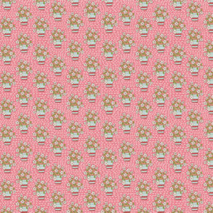 Devonstone The Birdhouse Patchwork Designs Out & About Flower Pot Pink DV7761