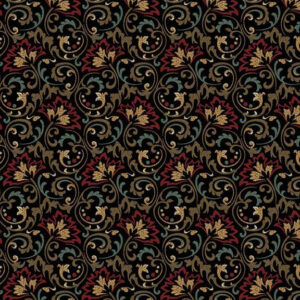 Marcus Fabrics Sew'n Wild Oaks Heartstone R600532 Black Stof om te Quilten