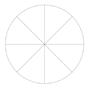 Paper Pieces Pie Pieces Circle 3 1/2 inch